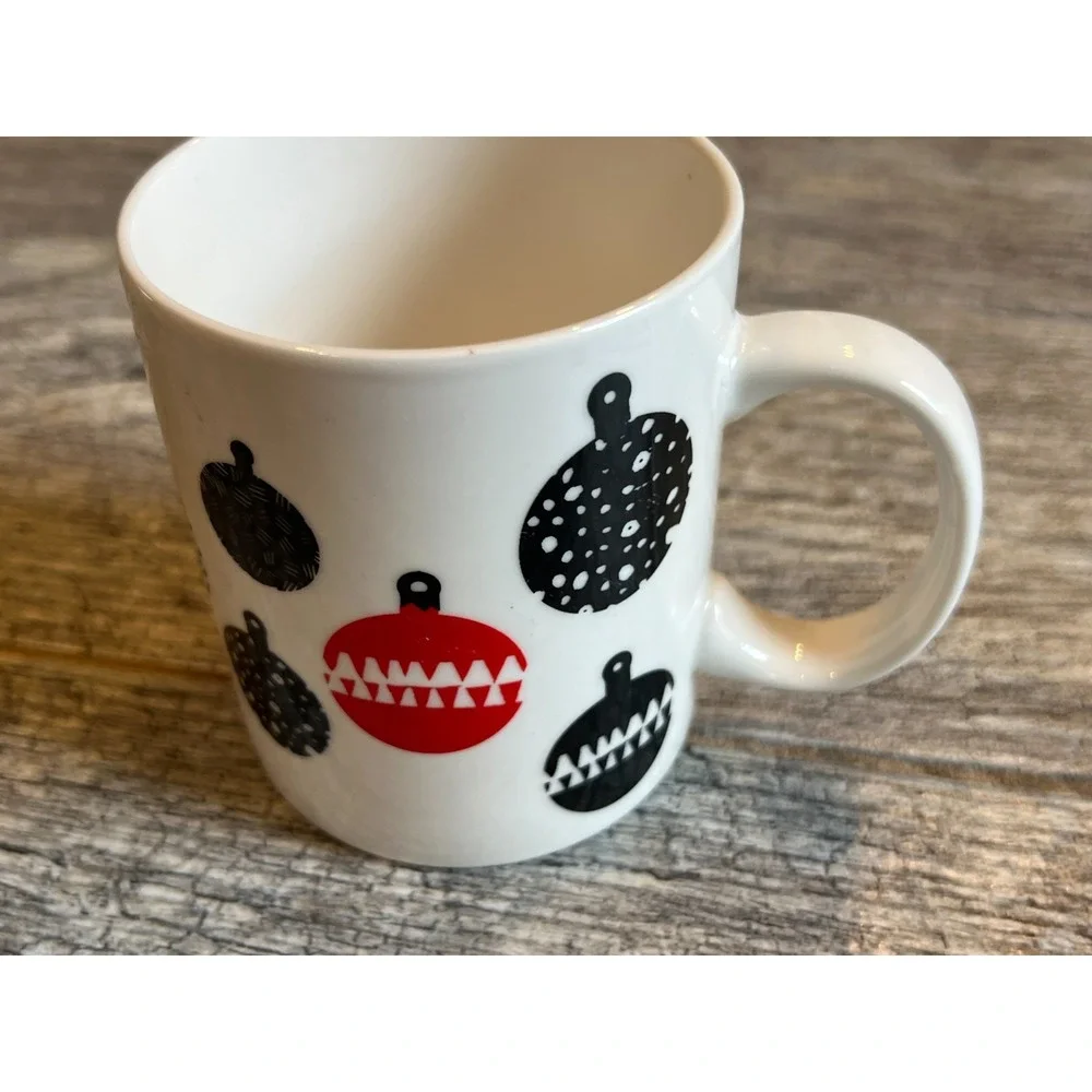STARBUCKS Ornament Christmas‎ Coffee Tea Cup Mug 12 oz Red Black 2016 Holiday